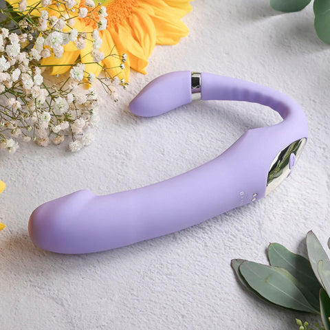 Gender X ORGASMIC ORCHID Lilac 19 cm USB Rechargeable Strap-On > Realistic Dildos and Vibes > Strapless Strap Ons