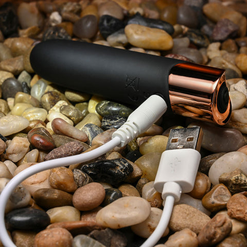 Gender X The Gold Standard Rose Gold 10 cm USB Rechargeable Bullet Vibrator BULLETS