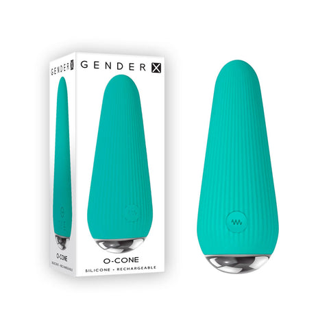 Gender X O-CONE - Bullet 10.8 cm Waterproof Vibrator Blue BULLETS