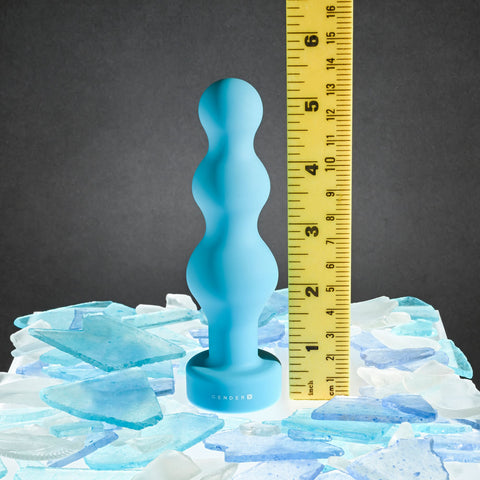 Gender X PLUGGED UP Beaded Vibrator 13.6cm Waterproof Butt Plugs - Vibrating