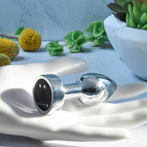 Gender X Rockin Metal Plug Mini - Sleek and Stylish Adult Sex Toy for Intimate Pleasure Butt Plugs - Vibrating