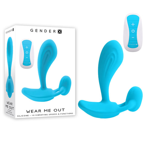 Gender X WEAR ME OUT - 3 Position Vibrating Toy Blue Panty Vibrators