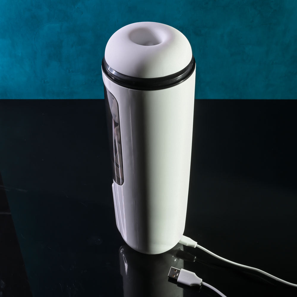Gender X GET YOUR STROKE ON 13.3cm Vibrating Stroker > Sex Toys For Men > Masturbators Premium