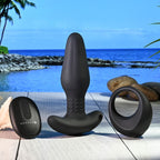 Gender X Teamwork (Black) – Remote-Controlled Vibrating Plug and Ring Set > Anal Range > Vibrating Butt Plugs