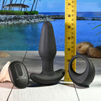 Gender X Teamwork (Black) – Remote-Controlled Vibrating Plug and Ring Set > Anal Range > Vibrating Butt Plugs