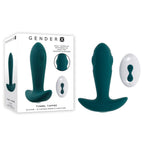 Gender X TUNNEL TAPPER Remote Control Plug 12.1 cm Grey > Anal Range > Vibrating Butt Plugs
