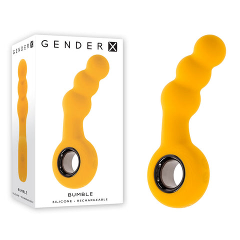 Gender X BUMBLE - 14.9 cm USB Rechargeable Butt Plug Yellow GENDER EXPRESSION