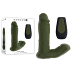 Gender X THE HUNK 15.2 cm Thrusting Vibrator with Remote Green > Sex Toys > Couples Toys