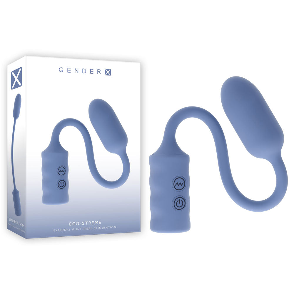 Gender X EGG-STREME - Purple USB Rechargeable Bullet Wand Blue > Sex Toys For Ladies > Vibrating Eggs Main image