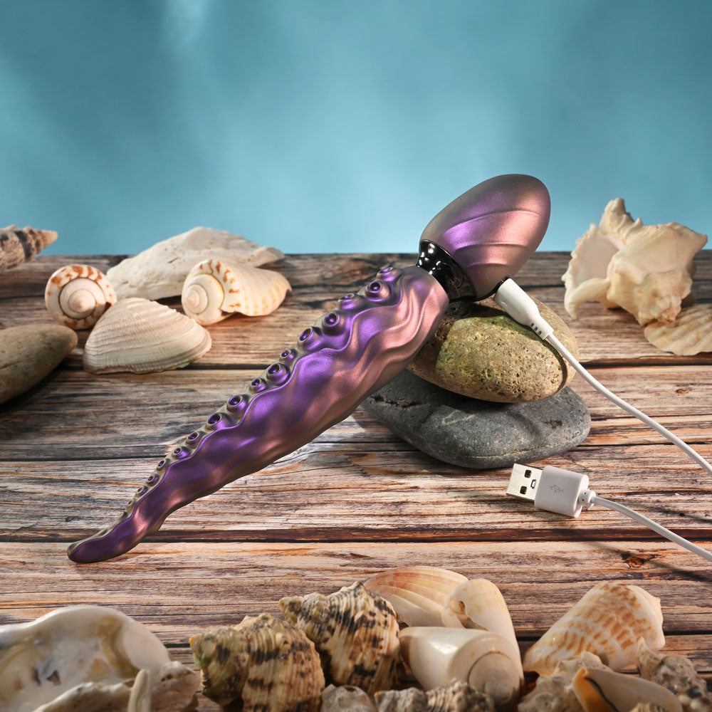 Gender X Into the Deep – USB Rechargeable 21.7 cm Tentacle Massage Wand > Sex Toys > Massage Wands