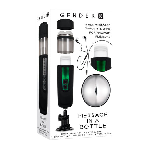 Gender X Message In A Bottle 30cm USB Rechargeable Masturbator Default Title Strokers - Auto
