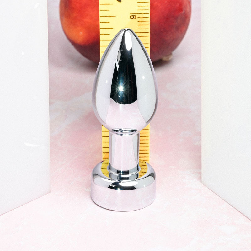 Gender X Rockin' Metal Plug 9.3 cm USB Rechargeable Butt Plug Butt Plugs - Vibrating