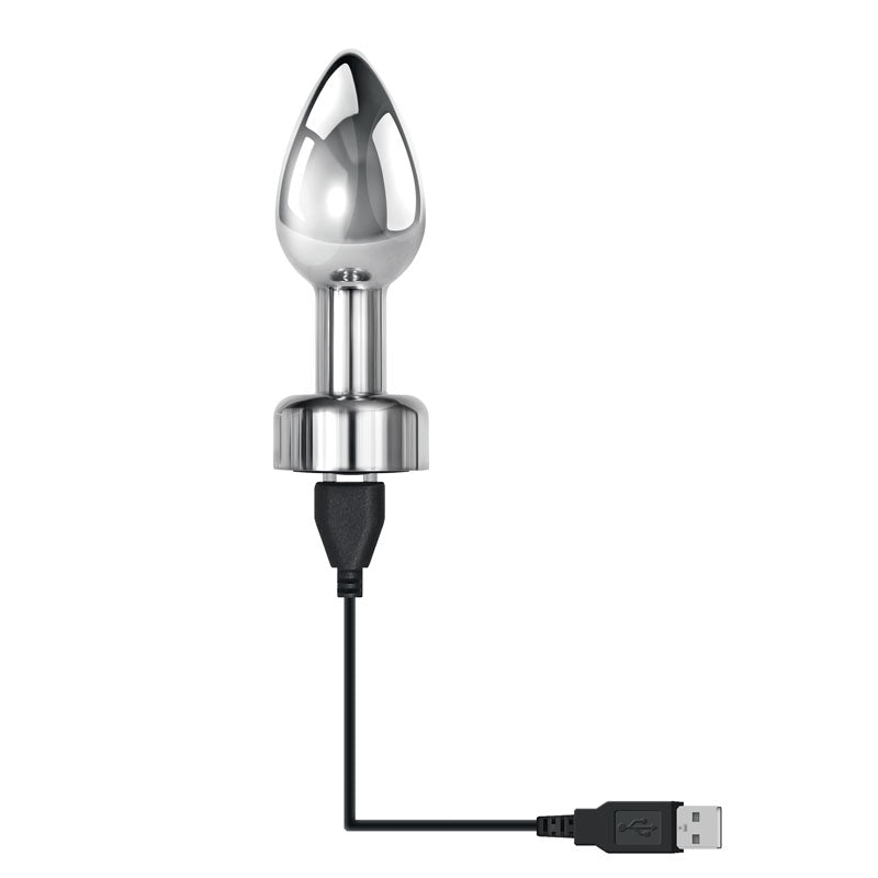Gender X Rockin' Metal Plug 9.3 cm USB Rechargeable Butt Plug Butt Plugs - Vibrating
