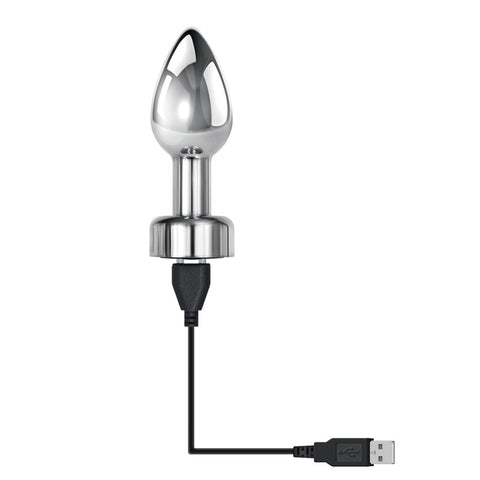 Gender X Rockin' Metal Plug 9.3 cm USB Rechargeable Butt Plug Butt Plugs - Vibrating