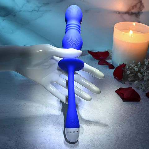 Gender X PLAY BALL - Double Orb Thrusting Vibrator 25 cm Butt Plugs - Vibrating