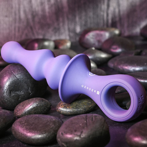 Gender X RING POP - Dark 15.2 cm USB Rechargeable Vibrating Anal Plug Butt Plugs - Vibrating