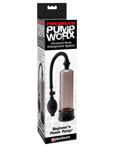 Pump Worx Beginner Power Pump Smoke Penis Pump Black Pumps