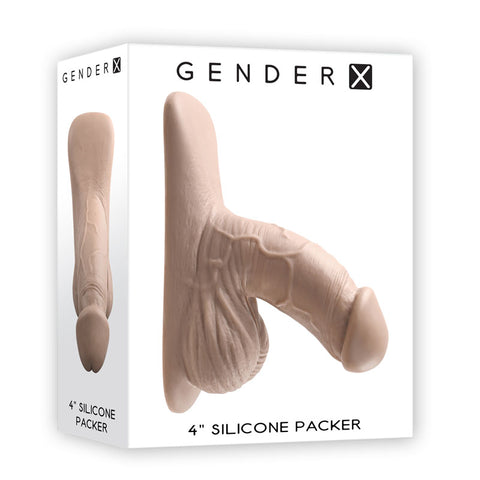 Gender X 4'' SILICONE PACKER LIGHT Flesh Packers