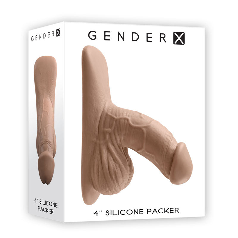 Gender X 4 Inch Silicone Packer Medium (Tan) – Body-Safe Silicone Packer > Gender > Packers Main image