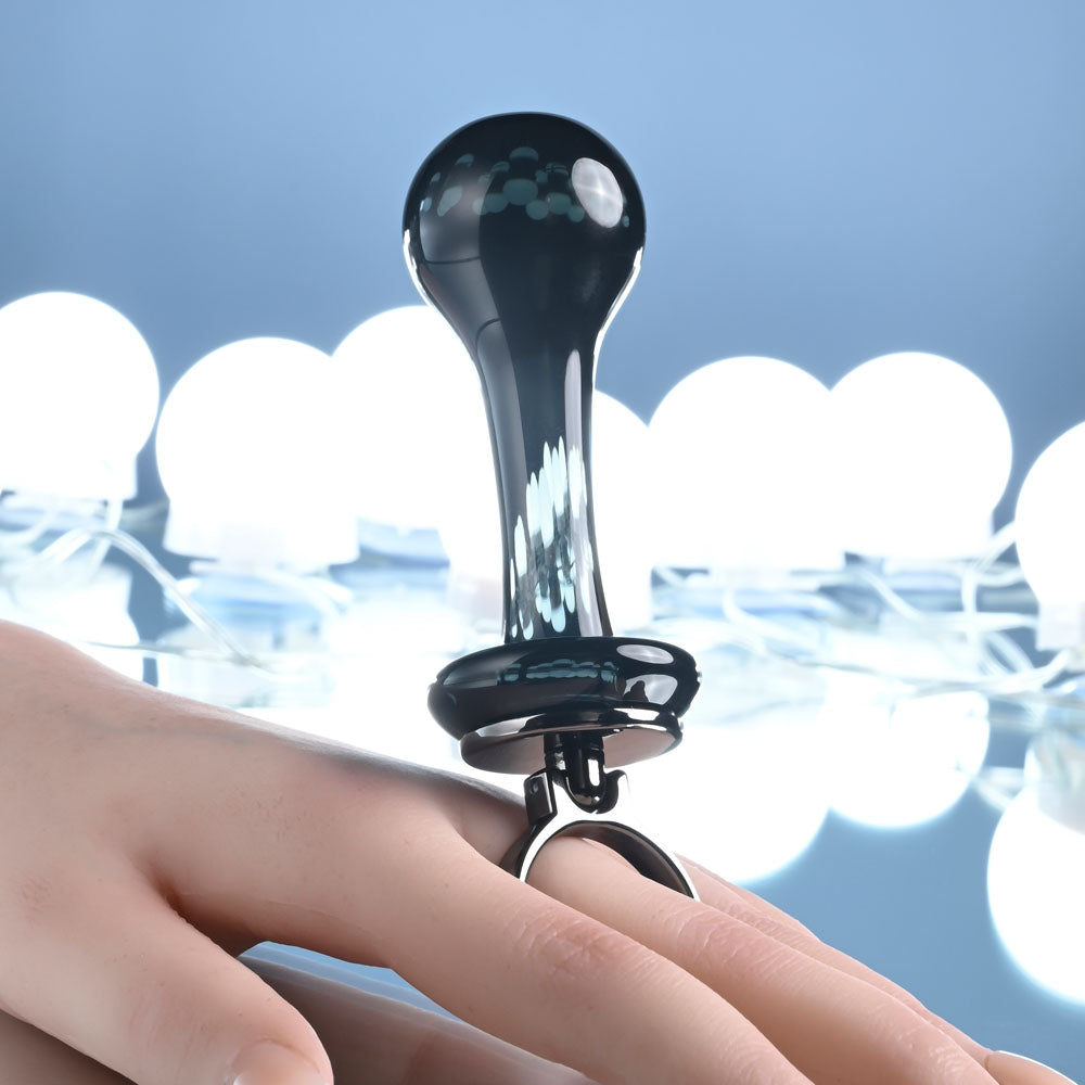 Gender X Blow Pop (Black) – Glass Butt Plug > Glass > Toys