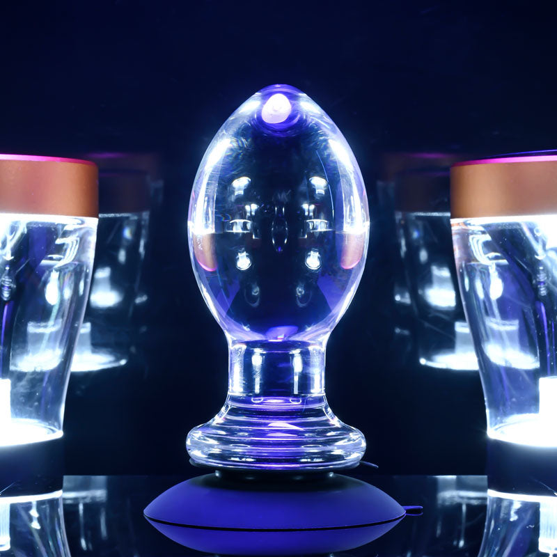 Gender X Crystal Ball - Glass Butt Plug with Suction Base 10.1cm > Glass > Toys