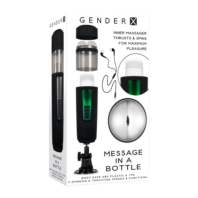 Gender X Message In A Bottle 30cm USB Rechargeable Masturbator Default Title Strokers - Auto