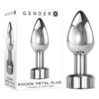 Gender X Rockin' Metal Plug 9.3 cm Butt Plug > Anal Range > Vibrating Butt Plugs