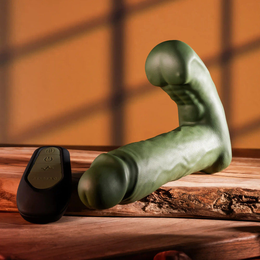 Gender X THE HUNK 15.2 cm Thrusting Vibrator with Remote > Sex Toys > Couples Toys