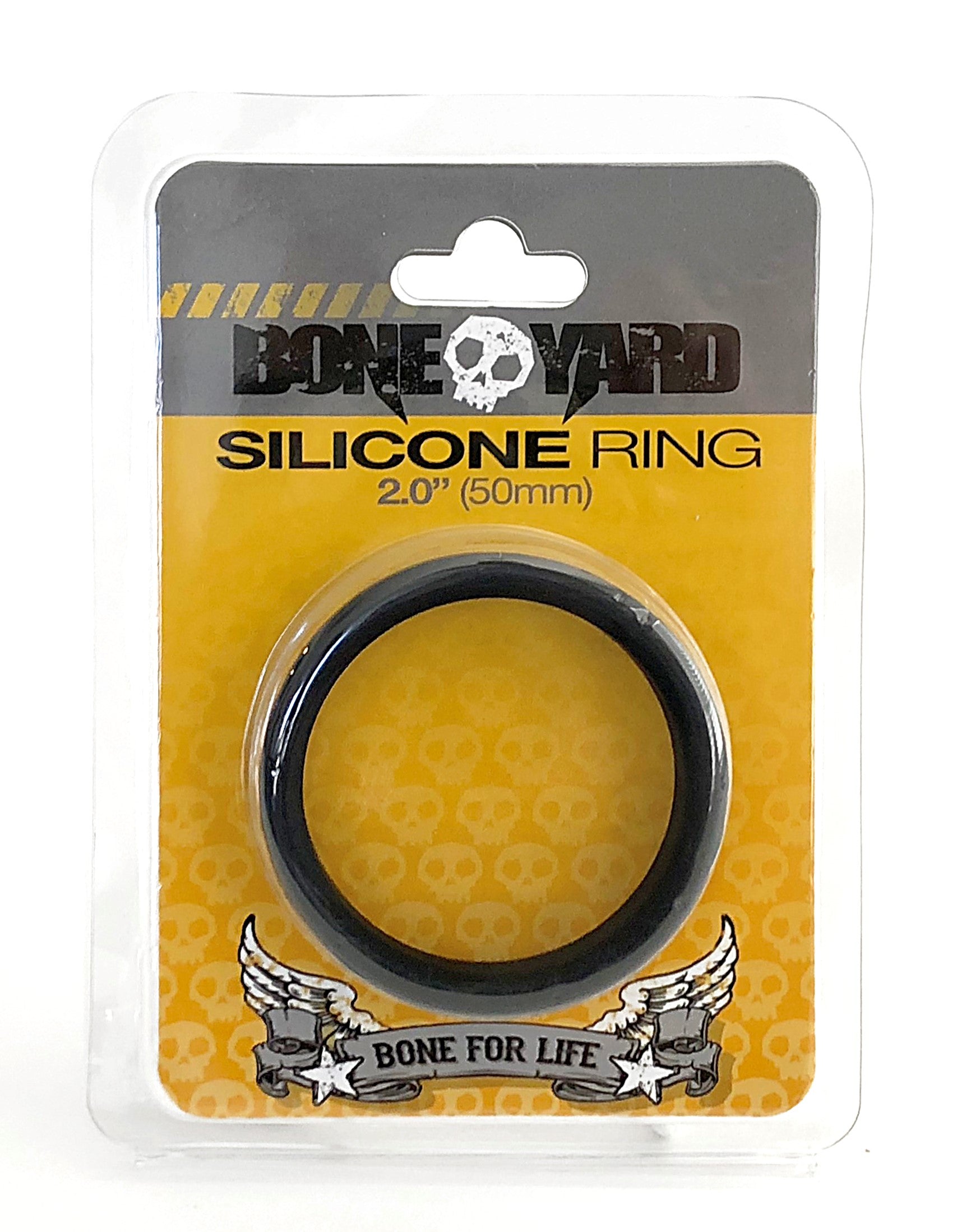 Boneyard Silicone Ring 50mm Black > Cock Ring > Single