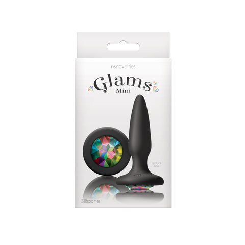 Glams Mini 8.4 cm Butt Plug with Sparkling Gem > Anal Range > Jewel Butt Plugs