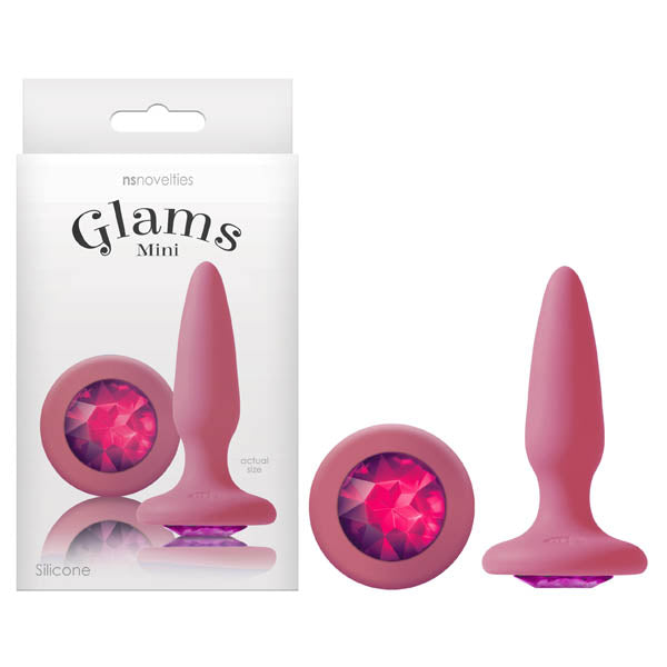 Glams Mini 8.4 cm Butt Plug with Sparkling Gem > Anal Range > Jewel Butt Plugs Main image