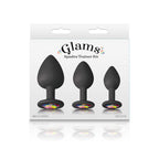 Glams Spades Trainer Kit Butt Plugs with Gems Set of 3 Sizes > Anal Range > Butt Plug Kits