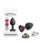 Glams Xchange Heart Small (Interchangeable Heart Gems) – Small Silicone Butt Plug > Anal Range > Jewel Butt Plugs