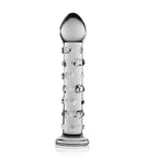 Glass Romance 2 Clear 7in Luxury Glass Dildo 7 Inches > Glass > Dildos