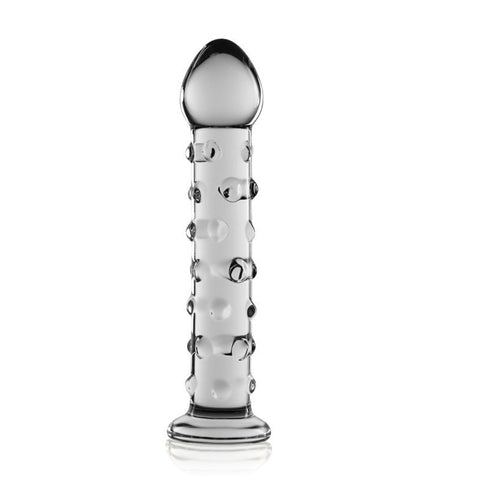 Glass Romance 2 Clear 7in Luxury Glass Dildo 7 Inches DONGS Glass