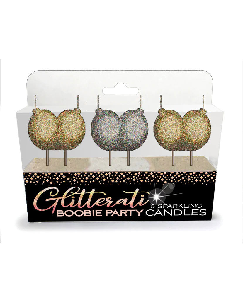 Glitterati Boobie Candle Set Novelty Candles Set of 3 Novelty Candles