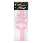 Glitterati Diamond Twisty Straw Set – Set of 8 Pink Diamond Shaped Straws > Novelties > Party Supplies