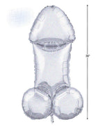 Little Genie Glitterati Disco Penis 3 Foot Mylar Balloon Party Decoration > Novelties > Gag Gifts