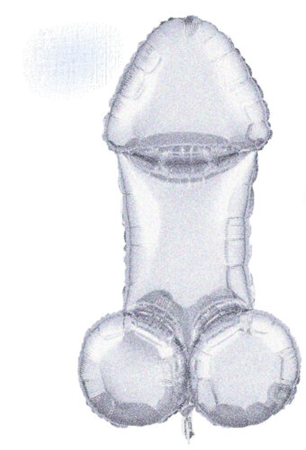 Little Genie Glitterati Disco Penis 3 Foot Mylar Balloon Party Decoration Secondary image