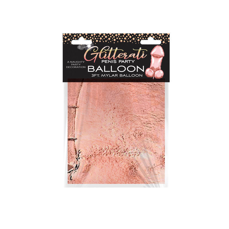 Glitterati - Penis Party Balloon 90cm Mylar - 90 cm Novelty Balloon Bachelor & Bachelorette Items