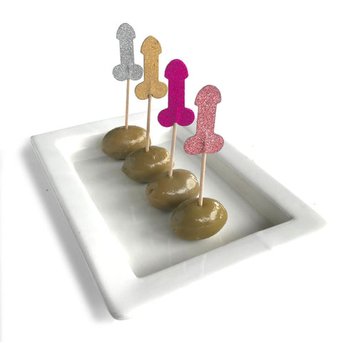 Glitterati Penis Party Picks Hens Party Novelty 24 Pack Party Supplies