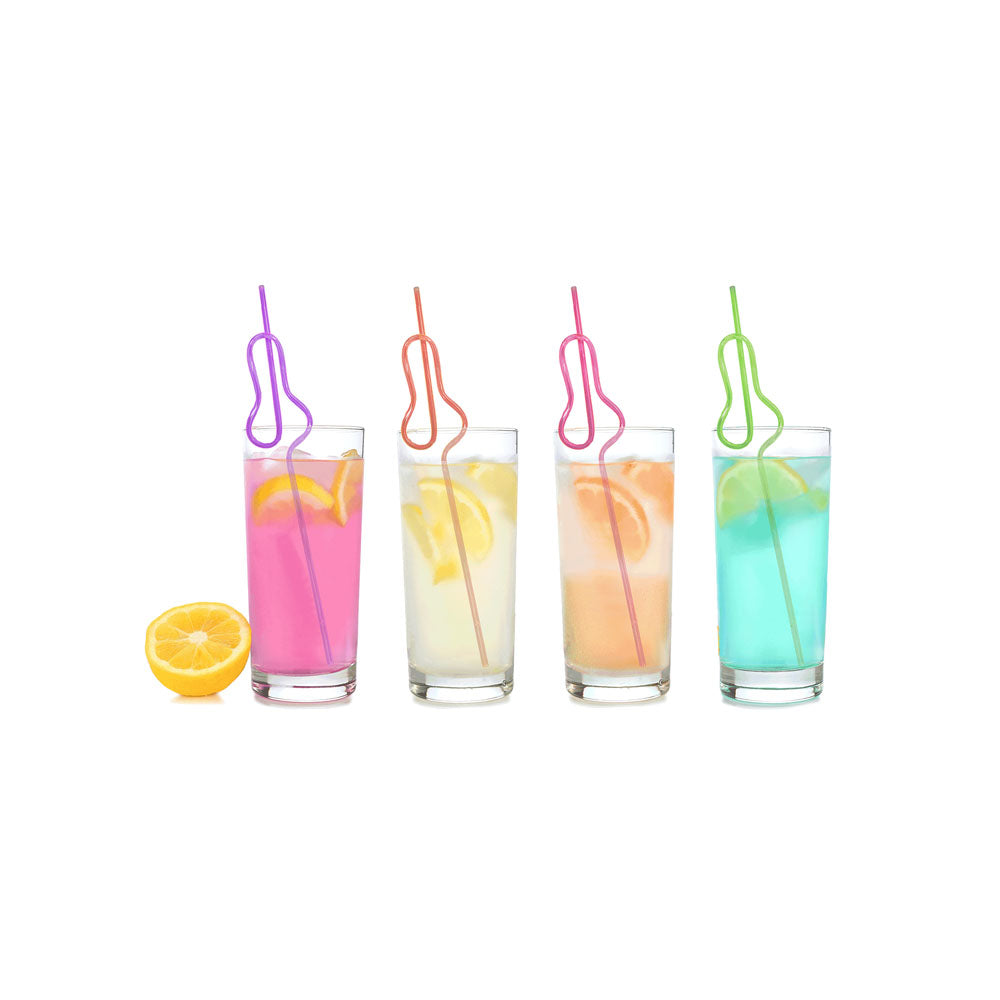 Glitterati Penis Silly Straws Set of 8 Reusable Party Straws > Novelties > Party Supplies Main image