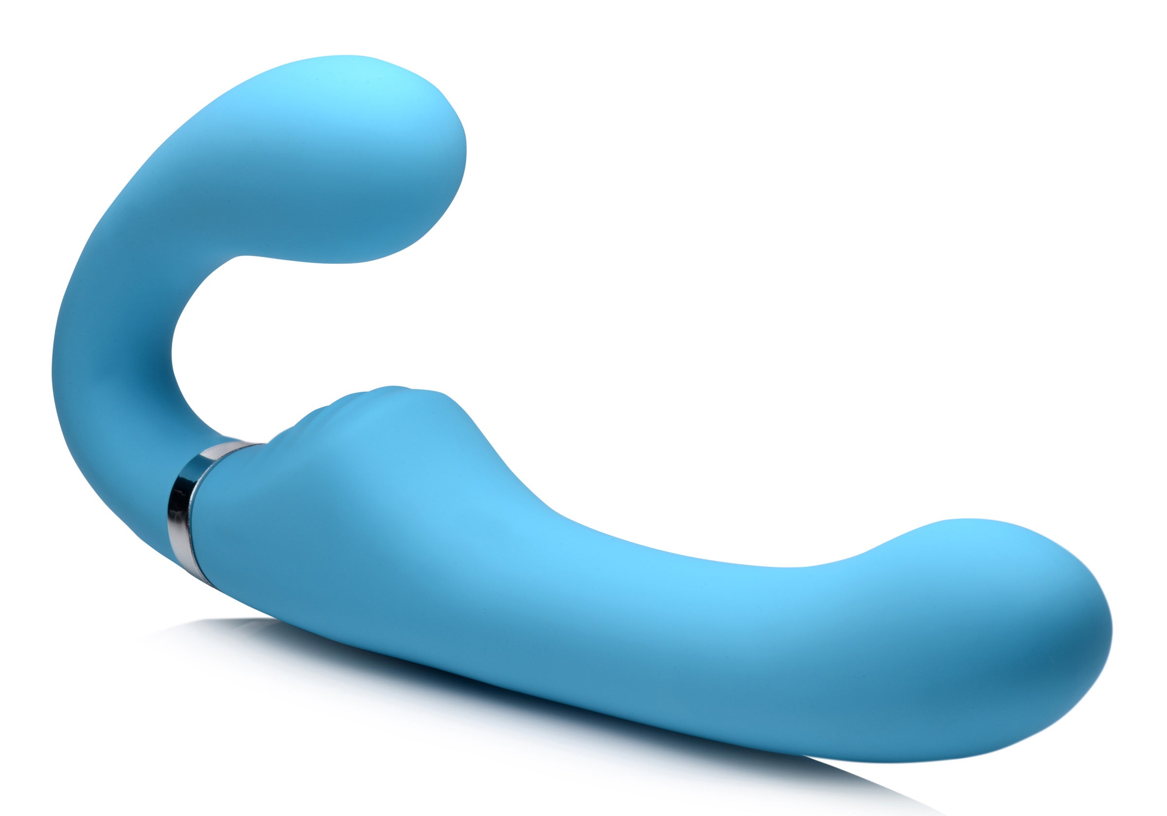 Mighty Rider 10X Strapless Strap-On Blue with Remote Control > Dildos > Strapless Strap Ons