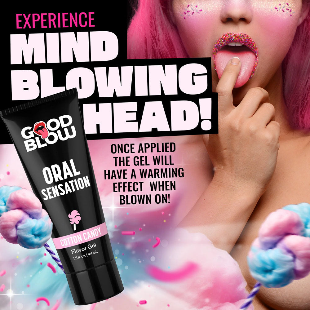 Good Blow Oral Sensation Gel Cotton Candy Flavor 44 ml Tube Oral Gels & Sprays