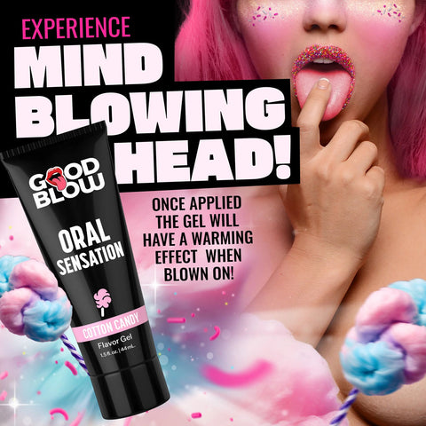 Good Blow Oral Sensation Gel Cotton Candy Flavor 44 ml Tube Oral Gels & Sprays