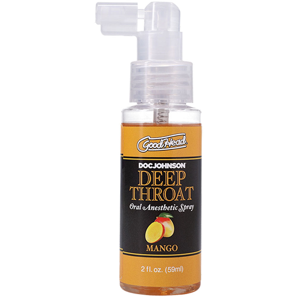 GoodHead Deep Throat Spray Mango 59ml - Flavorful Pleasure > Lube > Oral Gels & Sprays