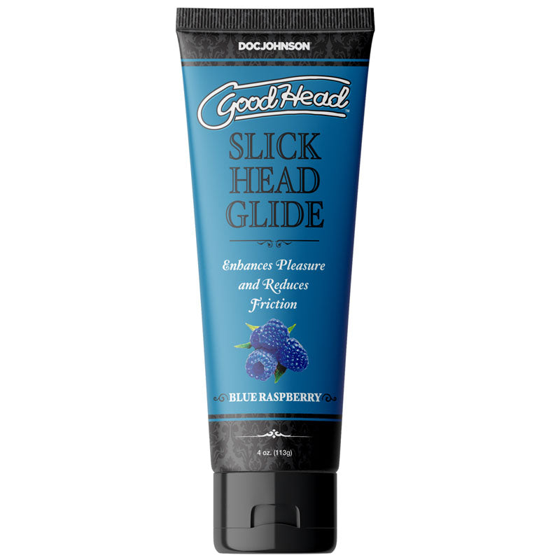 Slick Head Glide – Water-Based Blue Raspberry Flavored Personal Lubricant 4 Oz Secondary image