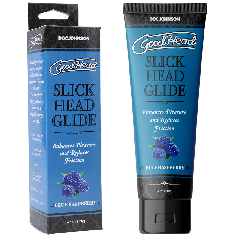 Slick Head Glide – Water-Based Blue Raspberry Flavored Personal Lubricant 4 Oz > Lube > Flavoured Main image