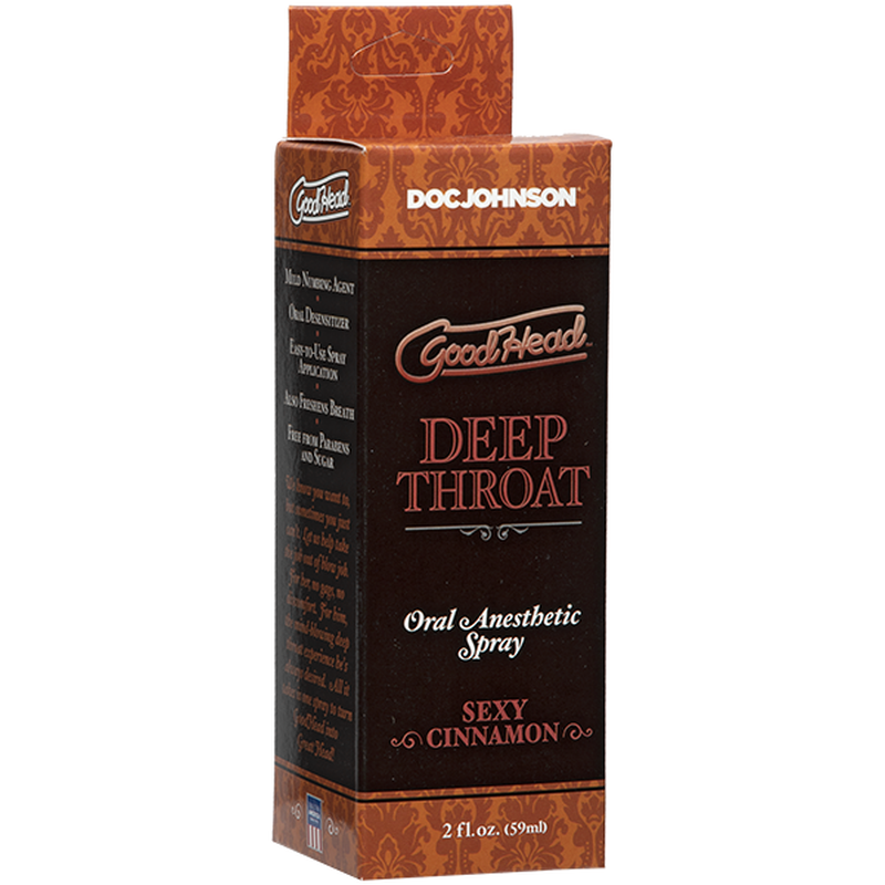 Goodhead Deep Throat Spray Cinnamon (59ml) – Flavored Throat Desensitizer Spray > Lube > Oral Gels & Sprays