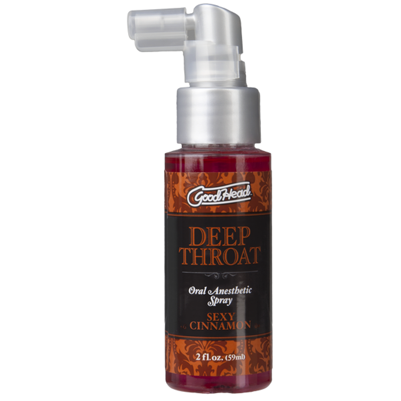 Goodhead Deep Throat Spray Cinnamon (59ml) – Throat Desensitizer Spray > Lube > Oral Gels & Sprays Main image